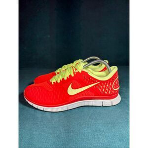 Nike Free 4.0 V2 Running Shoes Bright Crimson Volt Women’s Size 10 Athletic Snea